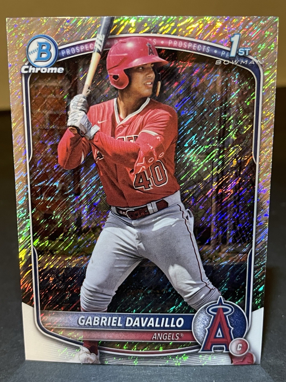 2025 Bowman Chrome - Prospects Gabriel Davalillo #BCP-178 Shimmer Refractor (RC)
