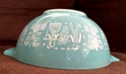Vintage Pyrex Amish Butterprint 442 Cinderella 1-1/2 Qt.  Nesting Bowl Turquoise