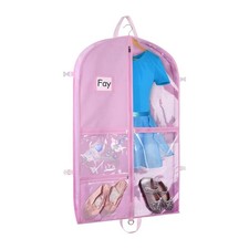 40" Dance Costume Garment Bag Clear Dance Costume Bag for Hanging Storage wit...