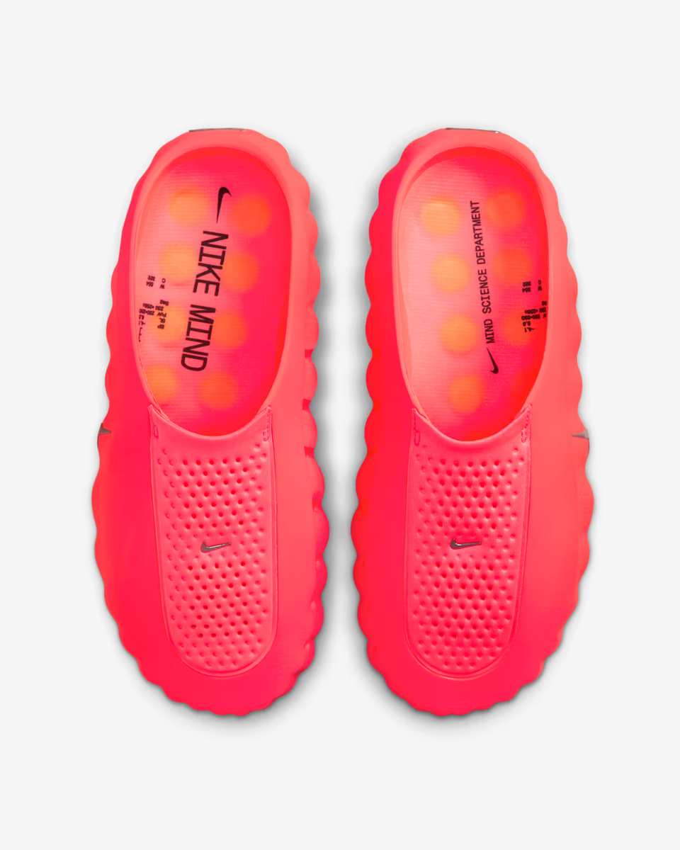Nike Mind 001 Mules HQ4309-600 Solar Red Hyper Crimson Women's