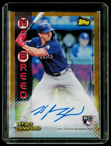 Wyatt Langford #99NBA-WL 2024 Topps Archives 1999 New Breed Autograph card