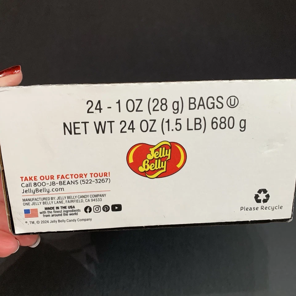 Frijoles deportivos extremos Jelly Belly sabor cereza cafeína paquetes de 24 - 1 oz Foto 4 de 4