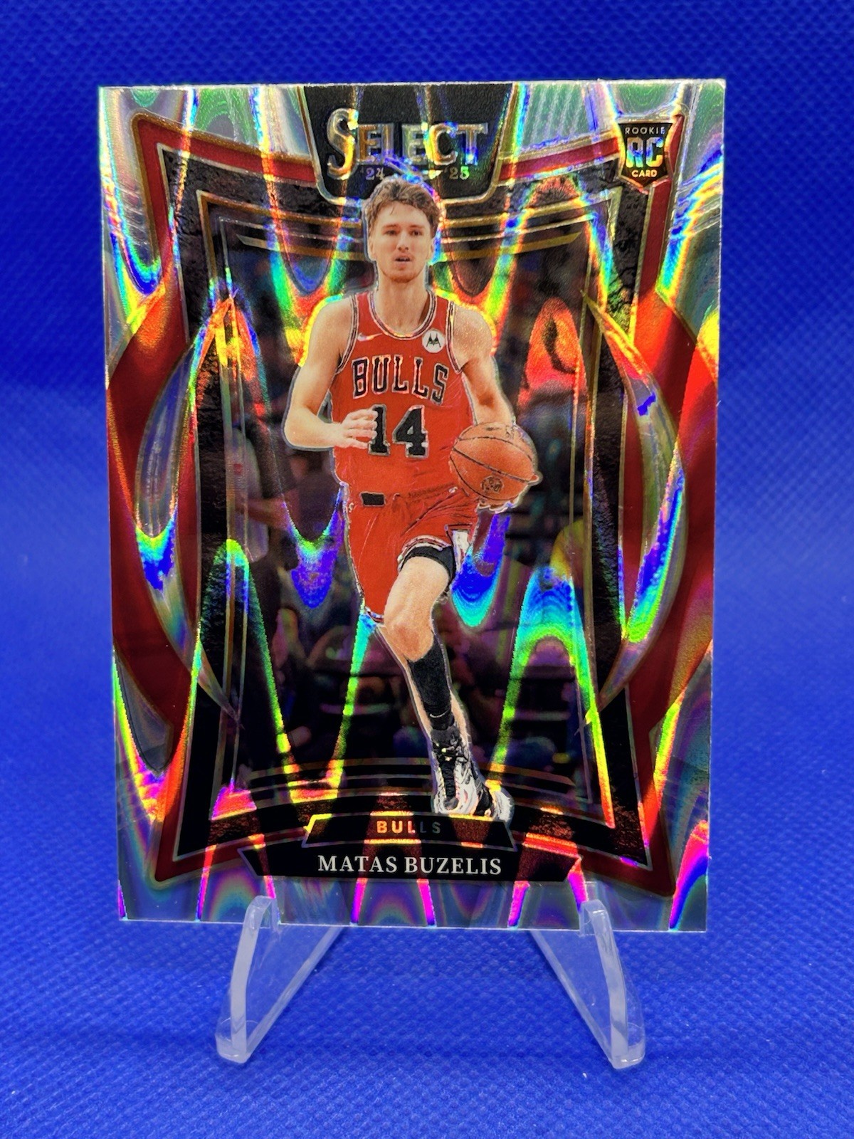 Matas Buzelis - 2024 Panini Select Concourse #70 Tectonic Prizm Rookie Bulls