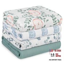 Muslin Swaddle Blankets - 4Pk Receiving Blanket - Large 35" x 40"