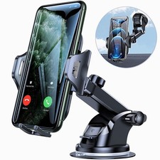 Car Phone Mount Long Arm Suction Cup Holder - 360  Rotation