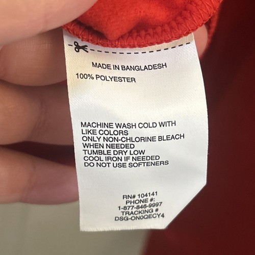 NWT DSG Youth Boys Kids Tricot Long Sleeve Hoodie Red Size XL - Picture 7 of 16