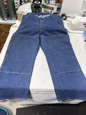 DICKIES Carpenter Jeans Relaxed Fit Men's 42x30 DOUBLE KNEE Tool Pockets Work