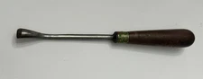 Antique Bent Spoon Gouge w/ Unknown Makers Mark Wood Carving Chisel Tool