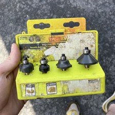 Juego de brocas de enrutador decorativas RYOBI (4 piezas) juego de herramientas de corte trabajo en madera D2
