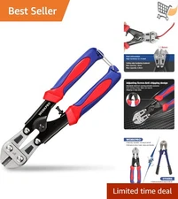 Mini Bolt Cutter 8-inch Alloy Steel Spring Loaded Cable Snips Heavy Duty