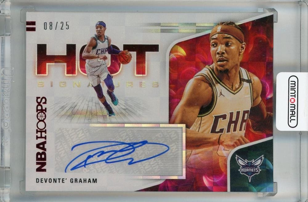 2020-21 Panini NBA Hoops Devonte Graham Hot Signatures Red /25