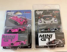 Mini GT Porsche 911 GT3R #77 2025 IMSA Le Mans AO Racing Skeleton & Pink