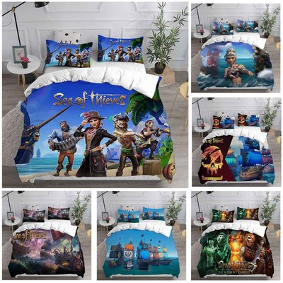 Cosplay Sea of Thieves Shadowmaw Megalodon Bettbezug Bettwäsche Set Kissenbezug