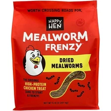 Happy Hen Treats Mealworm Frenzy, 100% Natural, High-Protein Poultry Snack, 5lb