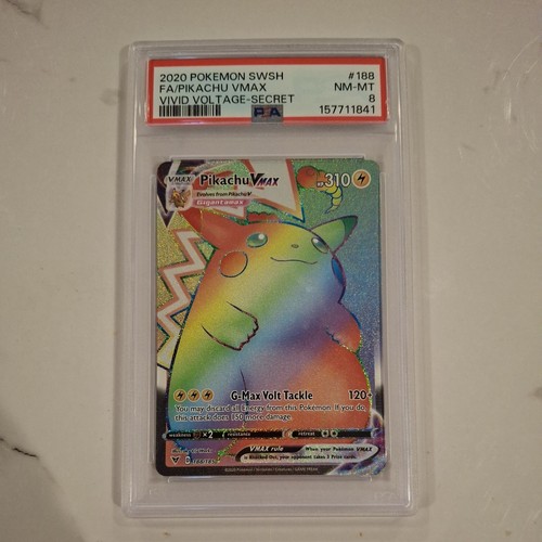 Pikachu VMAX graded PSA 8 for sale on eBay
