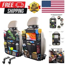 Car Storage Organizer 2 PCS,Car Backseat Organizer for Kids Durable Waterproo...