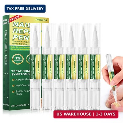 Toenail Fungus Treatment Pen Extra Strength 6x5ml Nail Repair Kit 2 Files