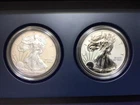 2012 S REVERSE PROOF & PROOF SILVER EAGLE - 2 COIN SAN FRANCISCO SET OGP & COA‼️
