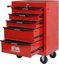 4567-drawer Rolling Tool Chest Storage Cabinet With Lockable Wheels Red