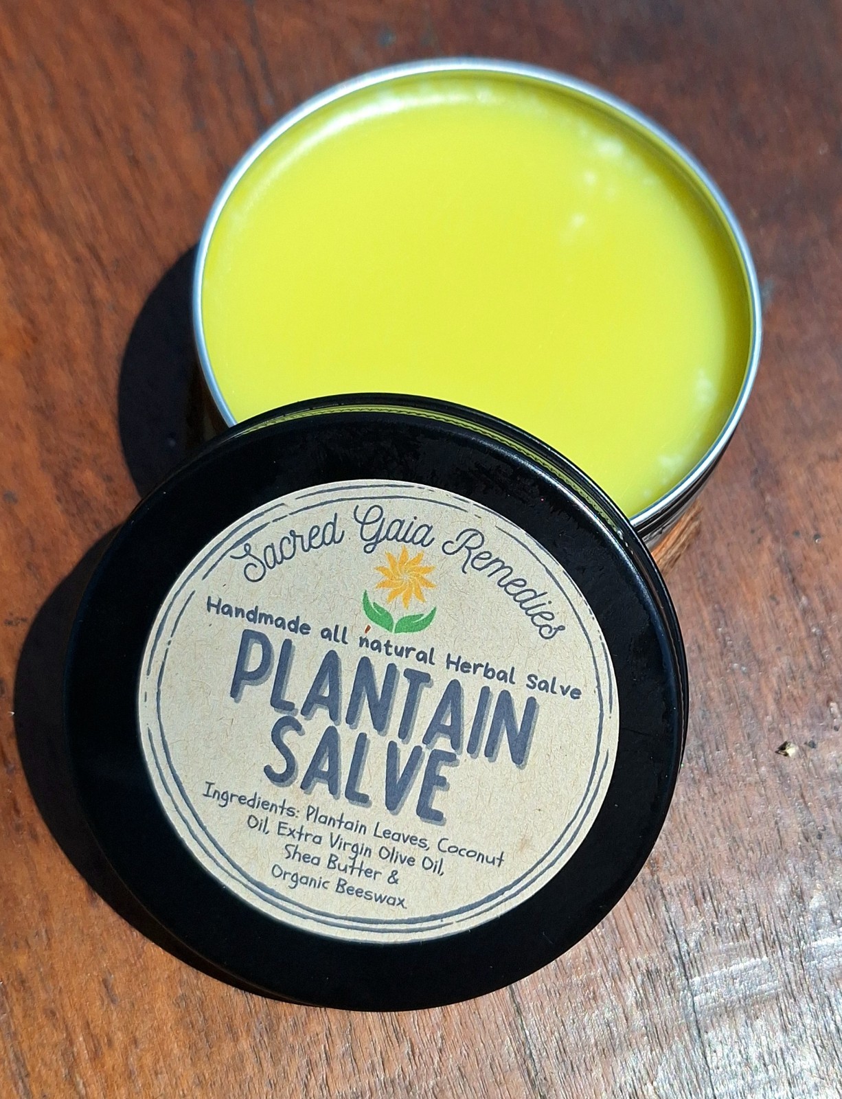 Plantain Salve, Double Extracted, Bug Bites, Itchy Skin, Rashes, Organic 