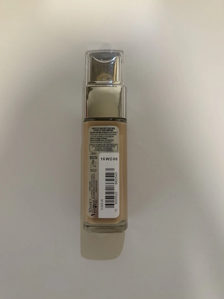 L'Oréal Paris True Match Liquid Foundation with Hyaluronic Acid 30ml and SP - Image 3 of 3