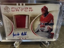 2007-08 UD SP Authentic Future Watch Patch Auto Jaroslav Halak 056/100