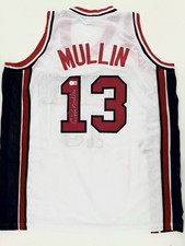 Chris Mullin Signed Team USA Jersey BAS Beckett Auto XL Stitched HOF