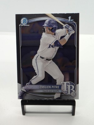 2025 Bowman Chrome Prospect Émilien Pitre 1st Bowman Tampa Bay
