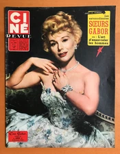 ►CINE REVUE 11/1958- EVA GABOR- MARILYN MONROE- LAURENCE OLIVIER- MARTINE CAROL