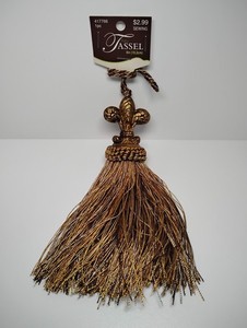 Gold Colored Tassel 7” Curtain Drapery Tieback Home Decoration