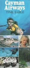 Cayman Airways timetable 1991/10/27