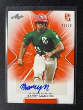 2021 Leaf Perfect Game Barry Manning Orange Autograph #21/30!!!