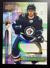 2021-22 Upper Deck Premier Hockey Kyle Connor Fight Strap Patch Relic /5