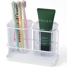 Countertop Toothbrush Holders, Wall Mounted Electric Tooth Brush and Toothpas...