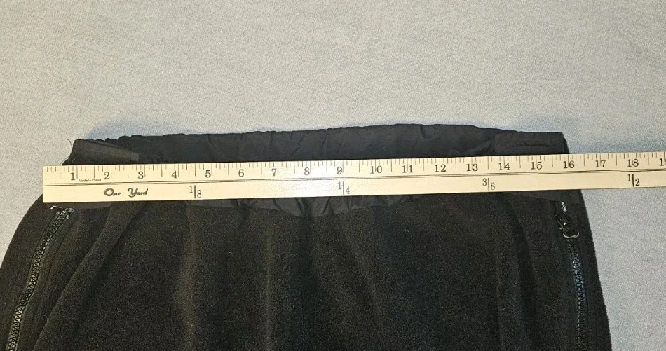 Pantalones de Vellón REI Polartec XL Negros Cremallera Lateral Completa Hechos en EE. UU. Invierno Capas Foto 3 de 4