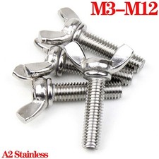 Made Wing Nut Bolts Butterfly Screw Wingbolt Fasteners M3 M4 M5-M12 A2 Stainless
