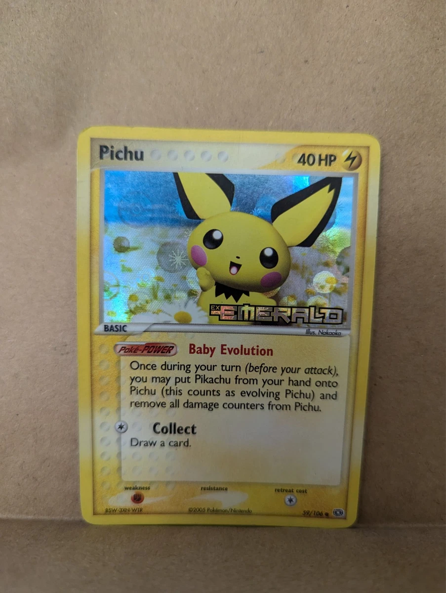 Pichu 59/106 Emerald for sale | eBay