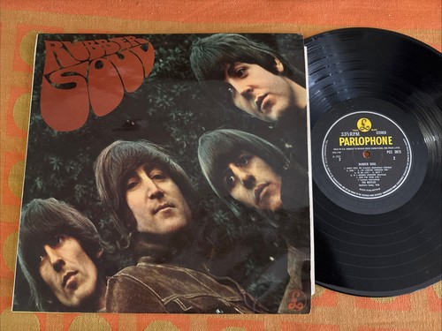 The Beatles Rubber Soul UK Stereo Vinyl 1966 Pressing -3/-3