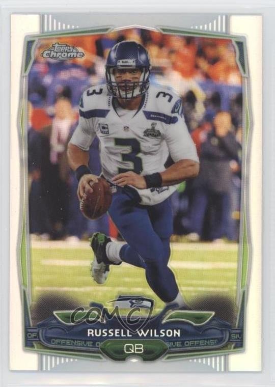 2014 Topps Chrome Refractor Russell Wilson #102 7ba