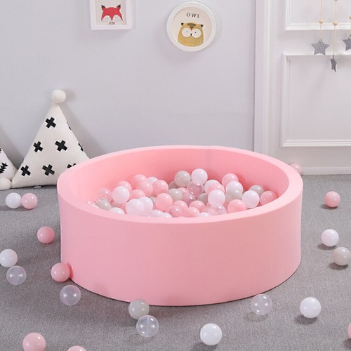 AU Pink Soft Baby Foam Ball Pit Pool Round New Padding Child Kid Play Game Toy - Picture 6 of 12