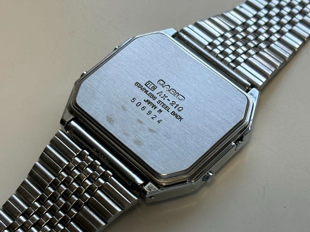 希少品 稼動品 CASIO AX-210 腕時計 VINTAGE CASIO AX-210 MODULE [118] 1982 MEN'S WRISTWATCH