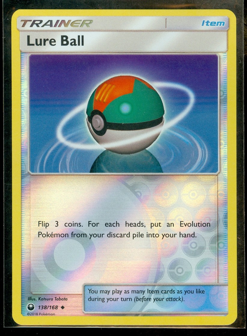 Pokemon LURE BALL 138/168 - Celestial Storm - Rev Holo - MINT