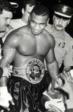Mike Tyson attends Tyson Vs. Williams Boxing Match on July 2 - 1989 Old Photo
