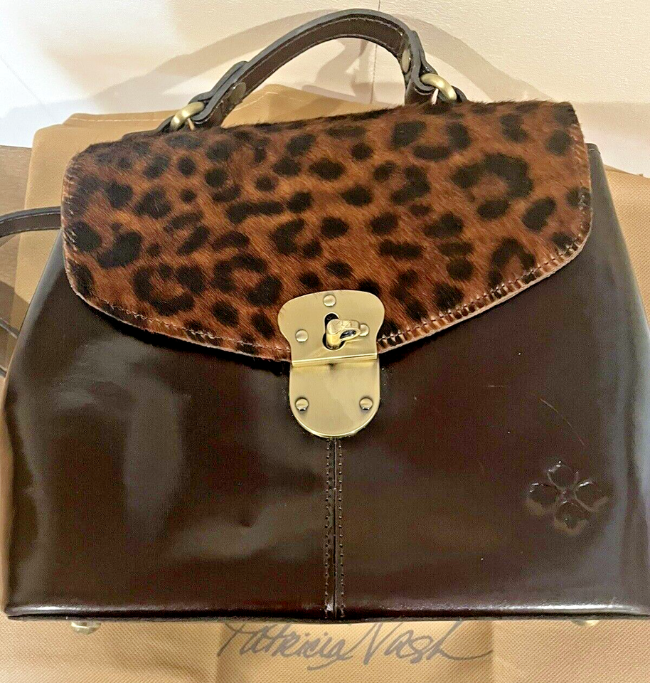 NWOT Patricia Nash Sinclair Leather Convertible Backpack Purse Leopard &dustbag eBay