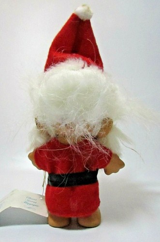 Estatuilla vintage de Santa Forest Troll de 4"" ~ etiqueta de canto mágico secreto - Imagen 3 de 3
