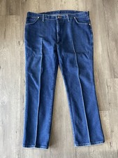Vintage Wrangler Jeans 44x32 (42x31) Made in USA Blue Pants Cowboy Western Rodeo