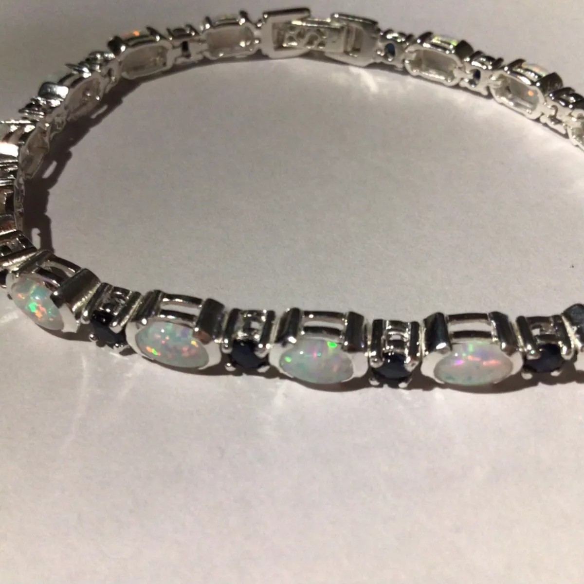 Opal and sapphire bracelet discount
