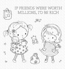 My Favorite Things "Million Dollar Friends" Clear Stamps, NEW