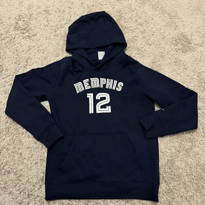 Nike Ja Morant 12 Memphis Grizzlies Hoodie Navy Blue NBA Youth
