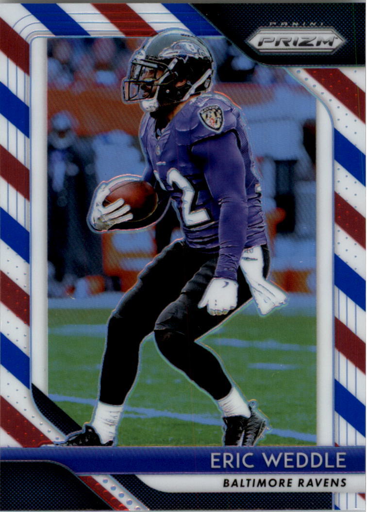2018 Panini Prizm Prizms Red White and Blue #185 Eric Weddle 